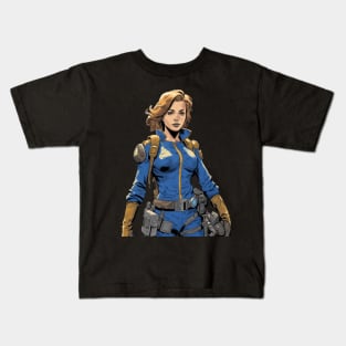 Vault Girl Wasteland Kids T-Shirt